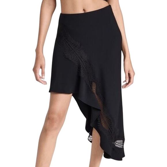 A.L.C. Women's Black Dixie Skirt 100% Polyester Women's Size 14 New With Tags - Picture 1 of 10
